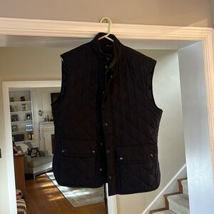 Barbour quilted vest, large